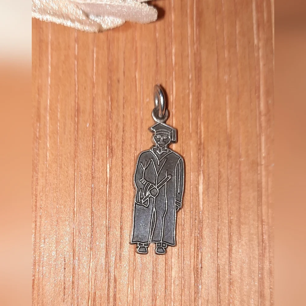 Danecraft sterling 925 signed graduation pendant Charm Vintage Gift
